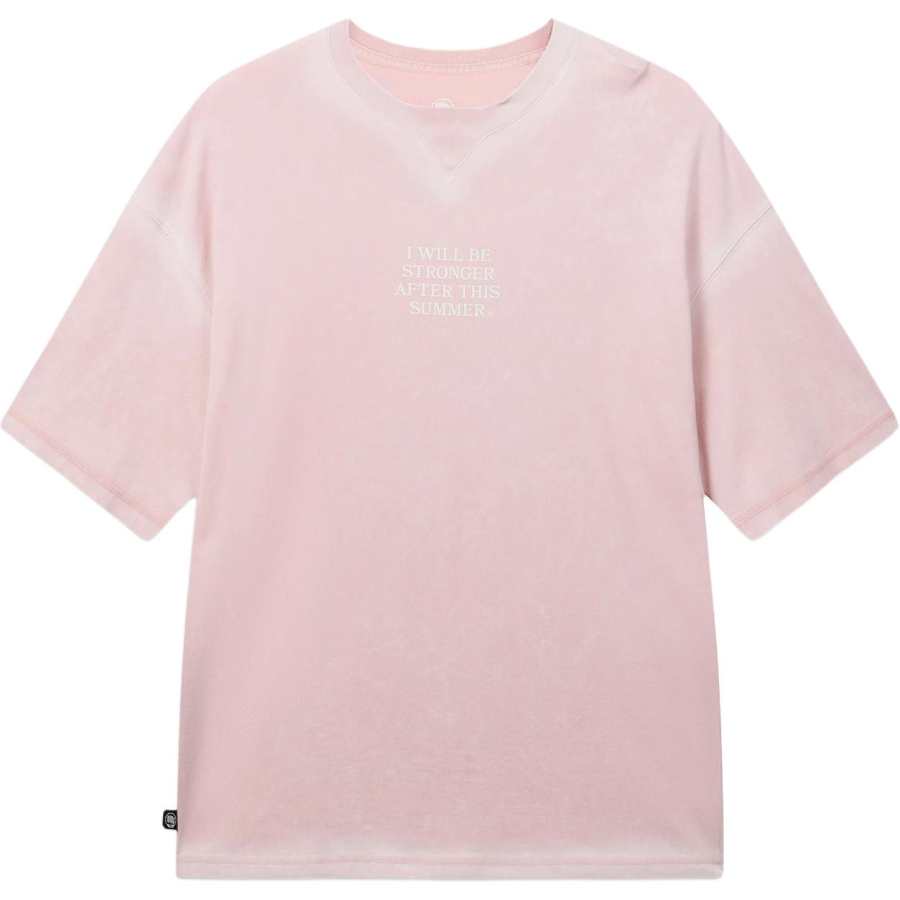 Li-Ning Li Ning BADFIVE T Shirts Men's Cardamom Powder Crew Neck Moderate
