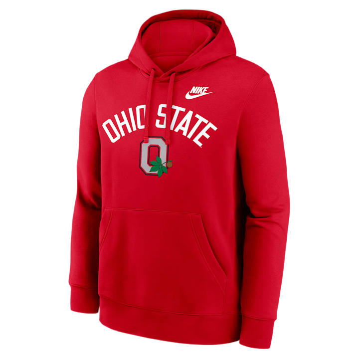 Nike Nike College Sweatshirts Men's Scarlet Hooded Non Detachable Moderate