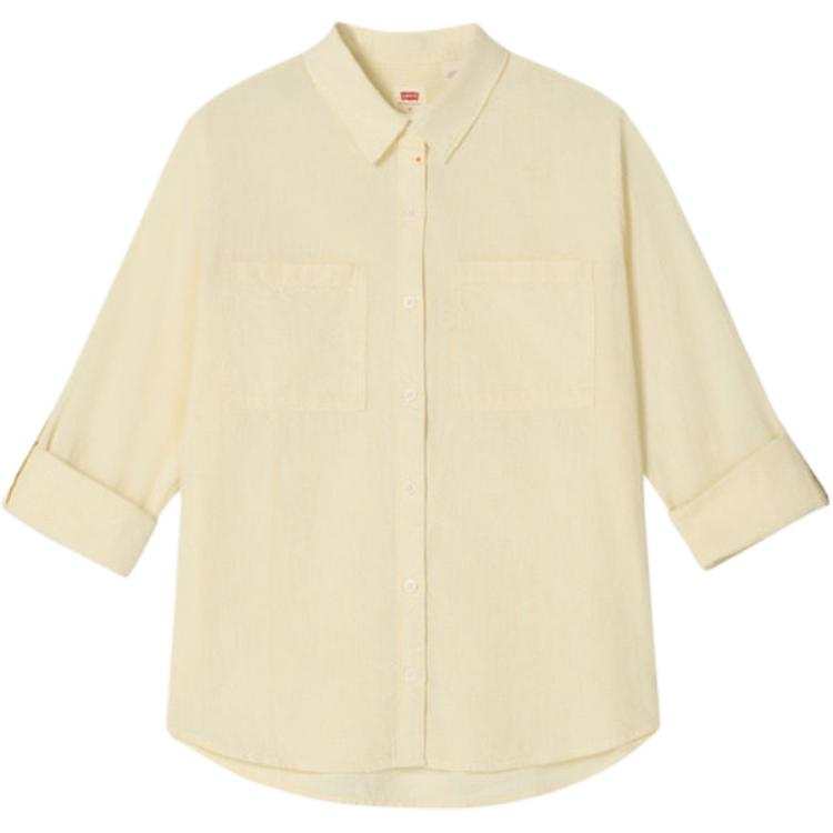 Levis Levis Shirts Women's Light Yellow Lapel
