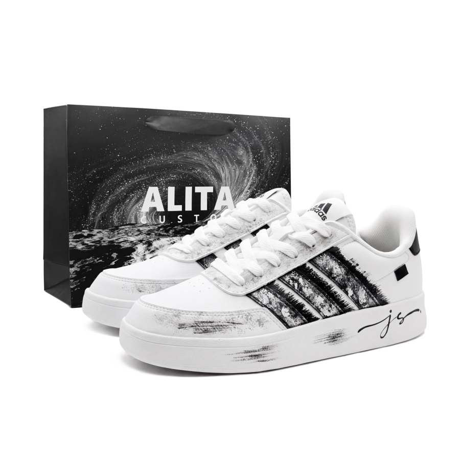 Adidas Adidas BREAKNET 2.0 Skateboard Shoes Unisex Low Top Gray
