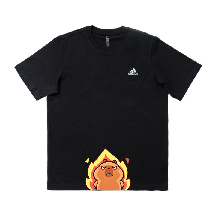Adidas Adidas MUST HAVES T Shirts Men's Black Crew Neck Thin