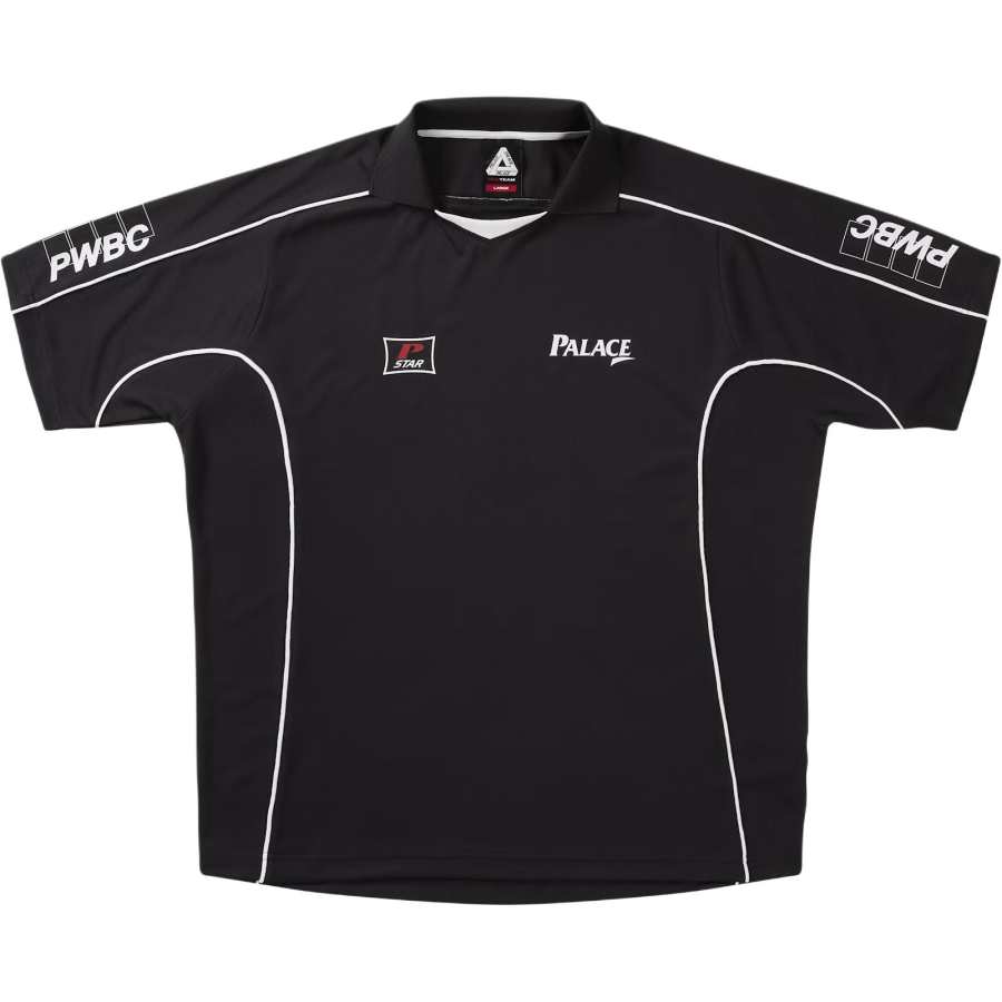 PALACE Polo Shirts Unisex Black Moderate Straight Fit