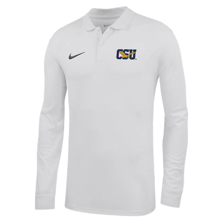 Nike Nike Dri Fit College Polo Shirts Men's White Polo Collar Moderate
