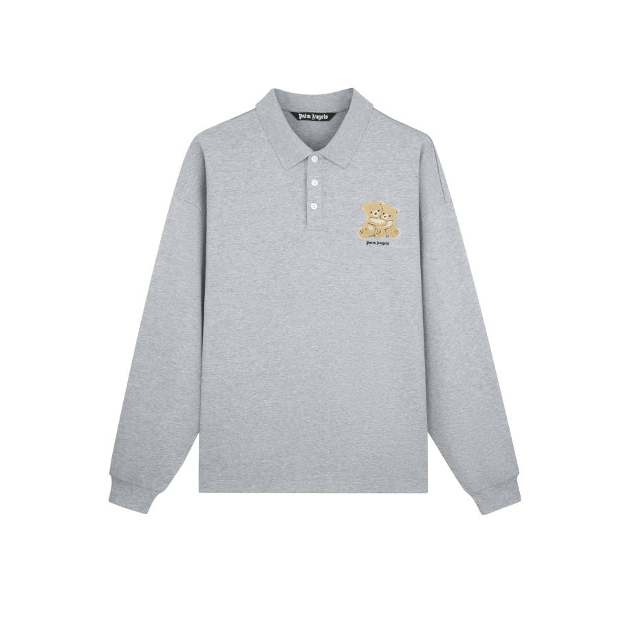 PALM ANGELS Polo Shirts Unisex Polo Collar Moderate Straight Fit