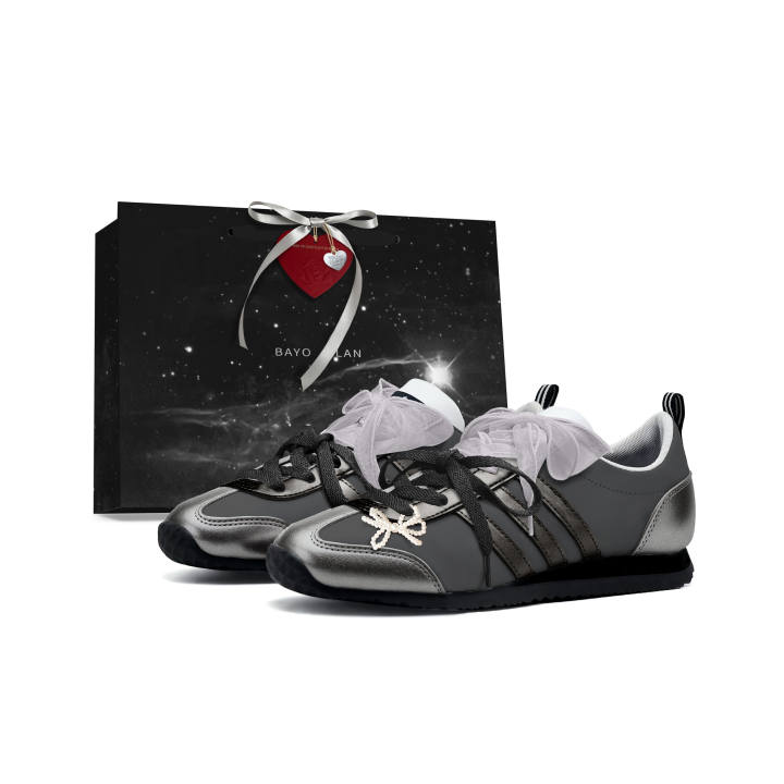 Adidas Adidas VS JOG 2.0 German Army Trainers Women's Low Top Gray Black & Silver White Color Block Patchwork