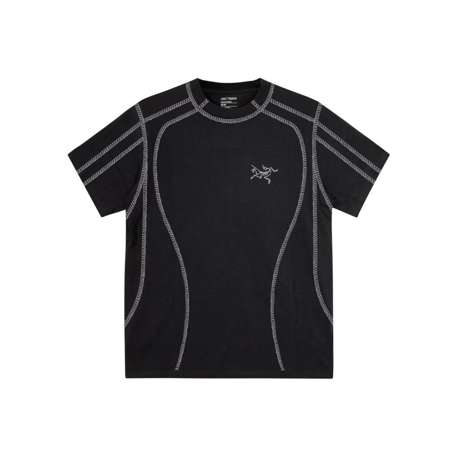 Arcteryx KRAGG T Shirts Unisex Black/Black Crew Neck Moderate