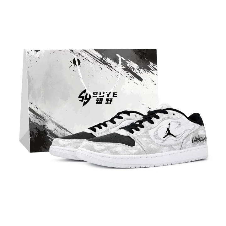 Jordan Jordan COURT CONNECT Skateboard Shoes Men's Low Top Black White Colorway