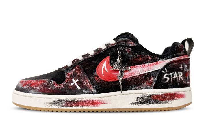 Nike Nike Court Borough Skateboard Shoes Men's Low Top Red