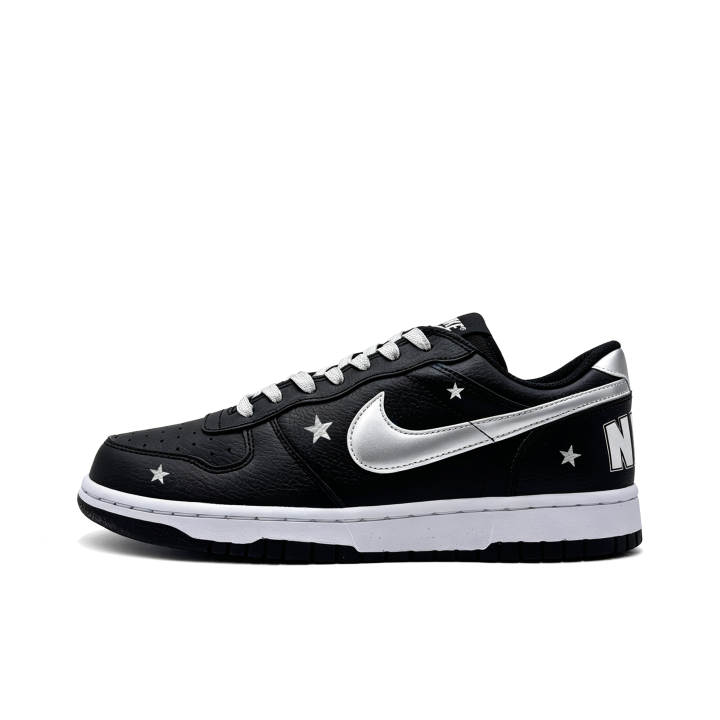 Nike Nike Big Skateboard Shoes Men's Low Top Silver