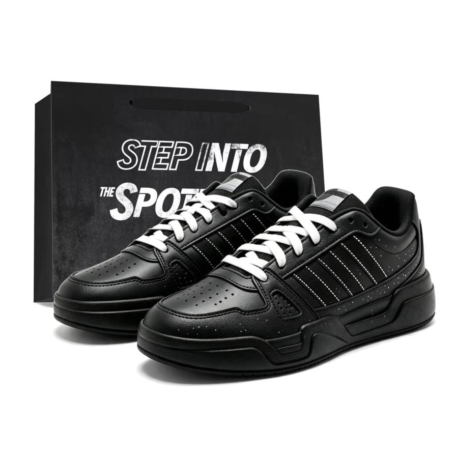 Adidas Adidas LITE BALLER Skateboard Shoes Unisex Low Top Black White Classic Colorway