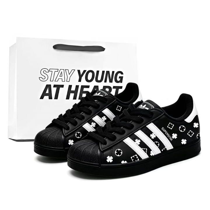 Adidas Adidas Superstar 2 Skateboard Shoes Unisex Low Top Black