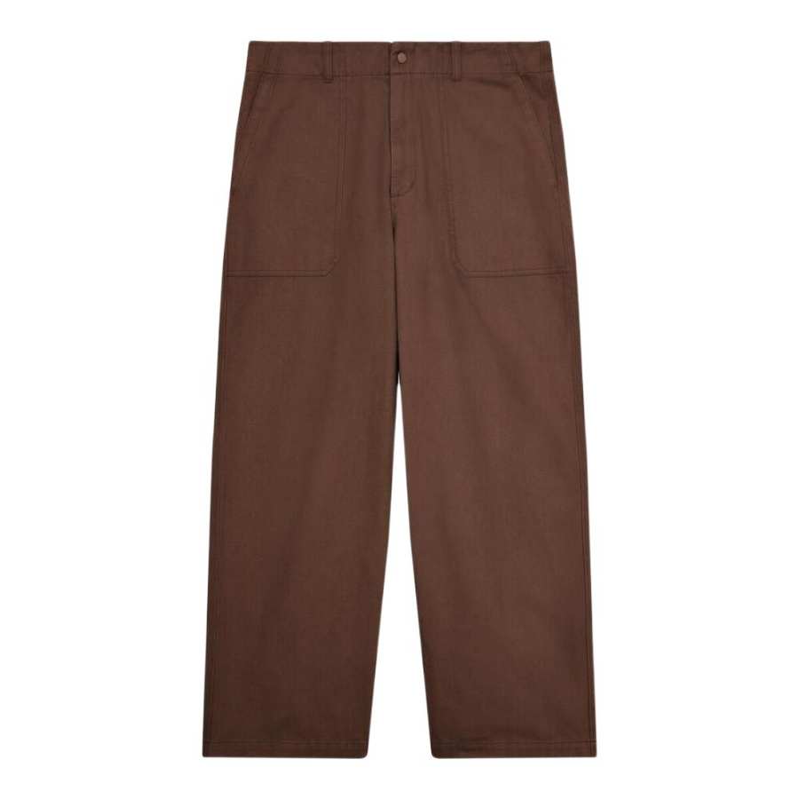 Timberland Cargo Pants Unisex Dark Brown Moderate Straight Fit Pants
