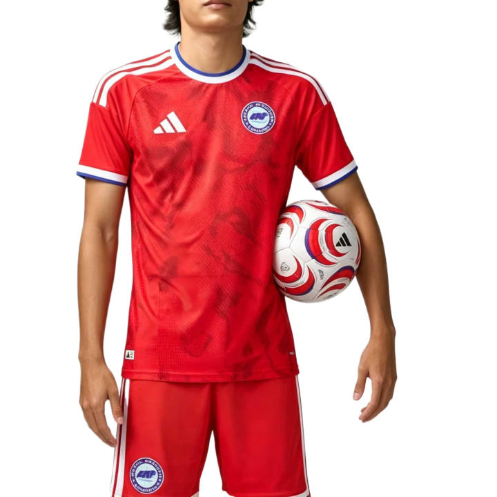 Adidas Adidas Soccer Jerseys Men's Red Crew Neck Moderate