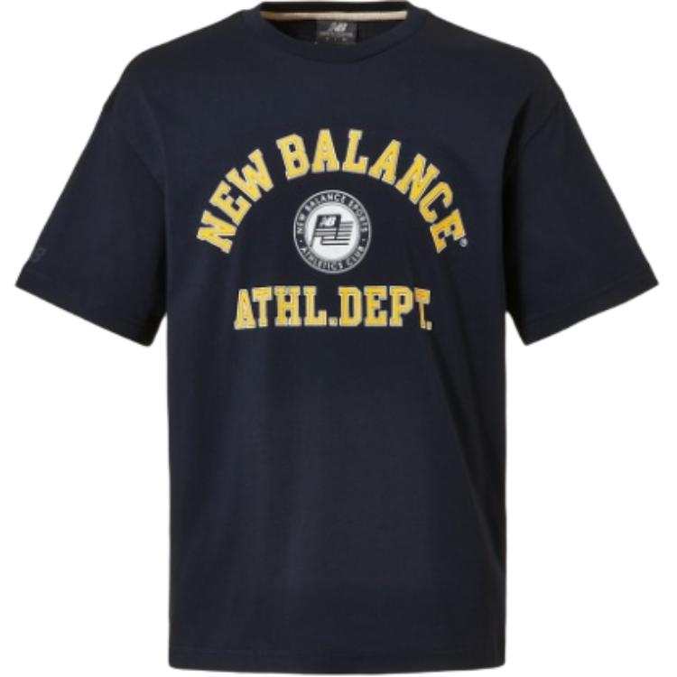 New Balance New Balance T Shirts Men's Marine Blue Crew Neck