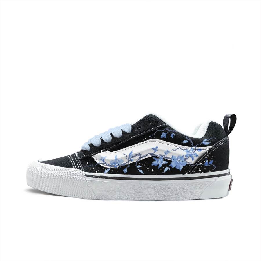 Vans Vans Knu Skool Skateboard Shoes Unisex Low Top Black/Blue/White