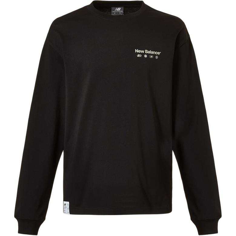 New Balance New Balance T Shirts Unisex Black Crew Neck