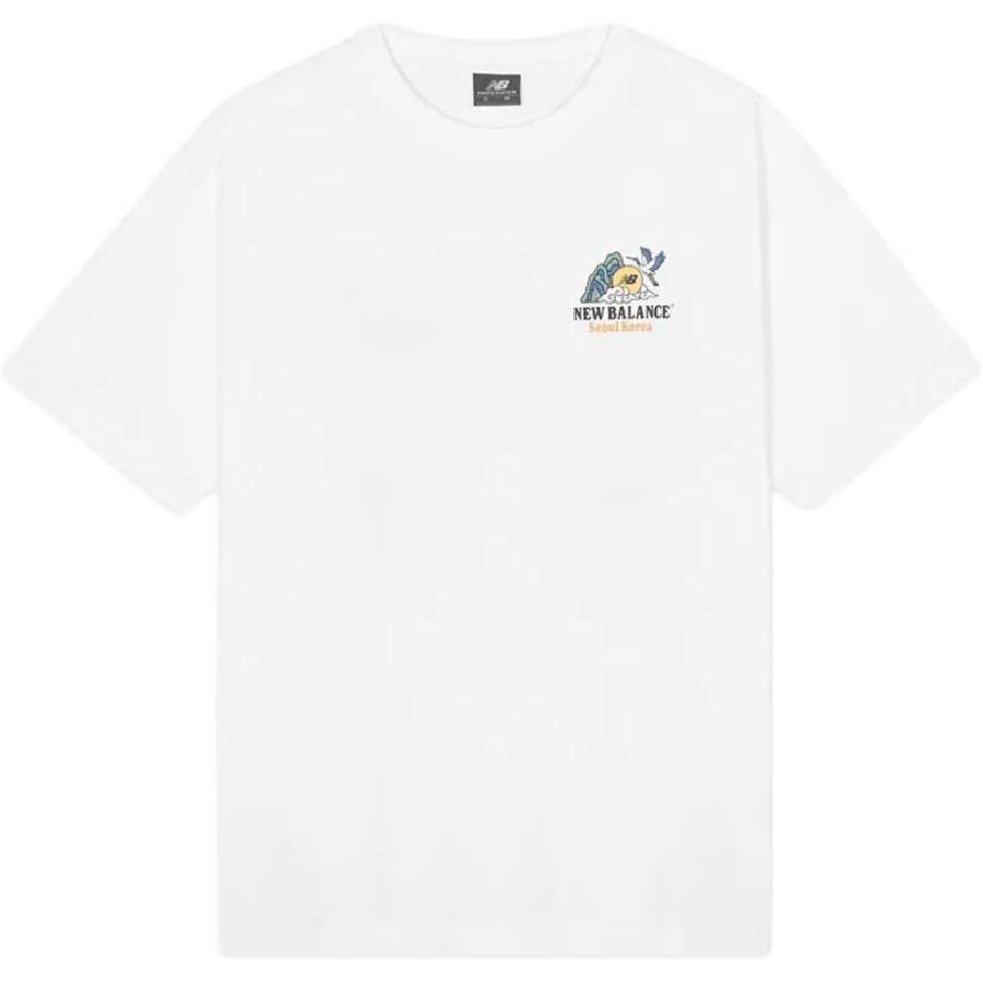 New Balance New Balance T Shirts Unisex White Crew Neck Straight Fit