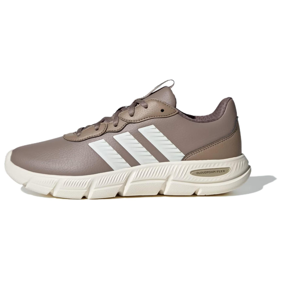Adidas Adidas Cloudfoam Flex Walking Shoes Women's Low Top Light Brown/Ecru/Pink Brown