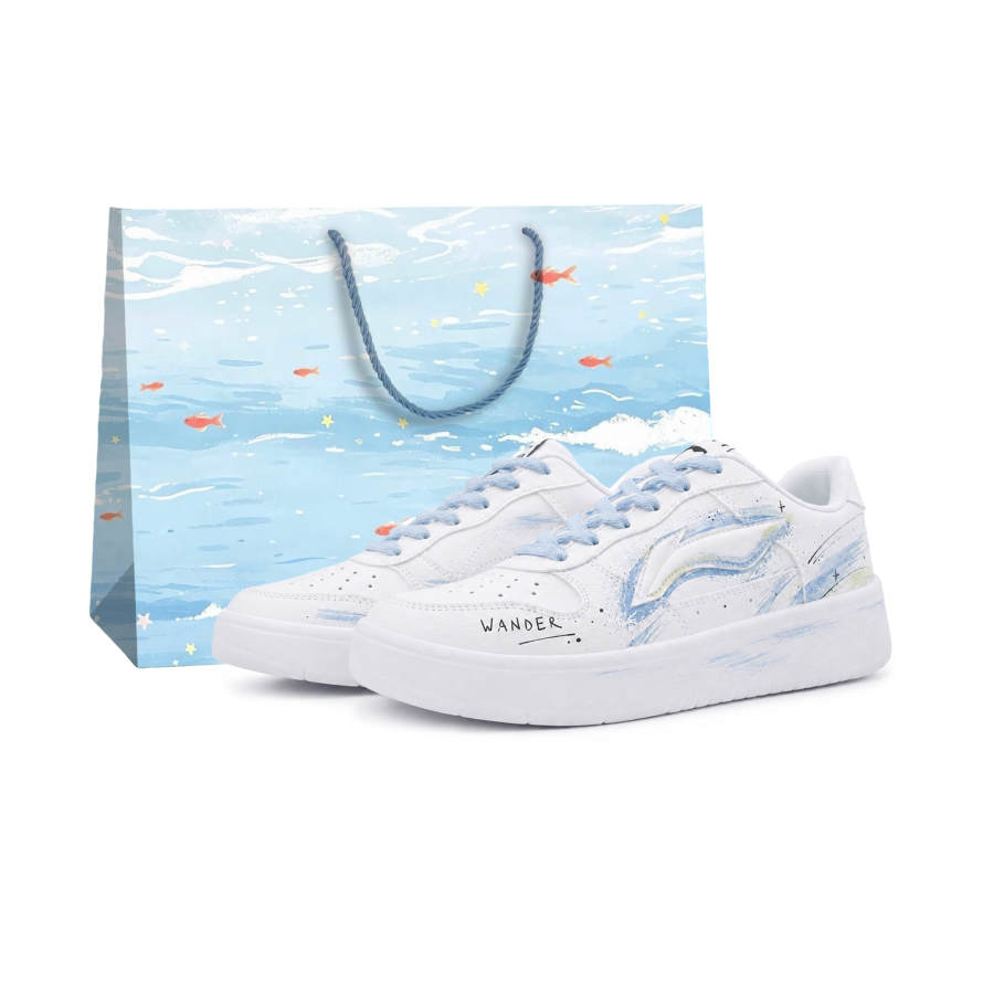 Li-Ning Li Ning Floating Boat Skateboard Shoes Men's Low Top Blue White Colorway