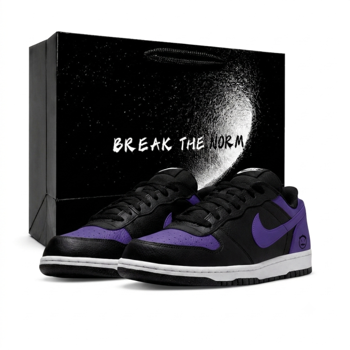Nike Nike Dunk Skateboard Shoes Men's Low Top Purple