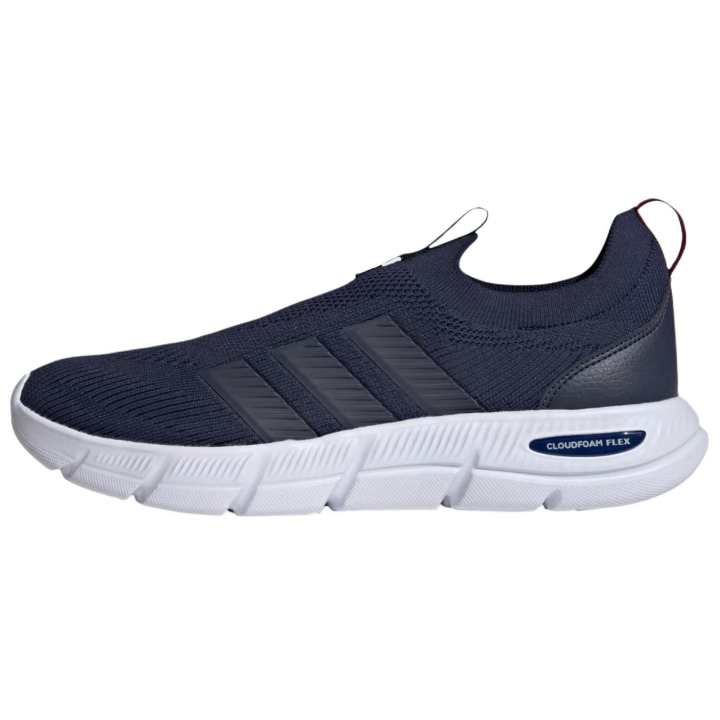 Adidas Adidas Cloudfoam Flex Walking Shoes Men's Low Top Dark Blue/Navy Blue/Saffron