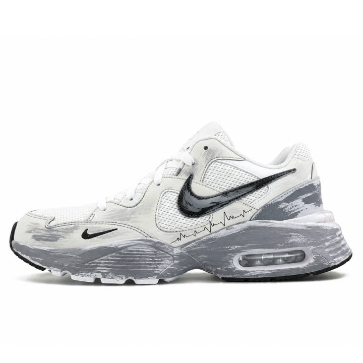 Nike Nike Air Max Fusion Running Shoes Men's Low Top Gray White