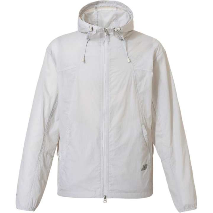 New Balance New Balance Jackets Men's Light Gray Hooded Non Detachable Moderate