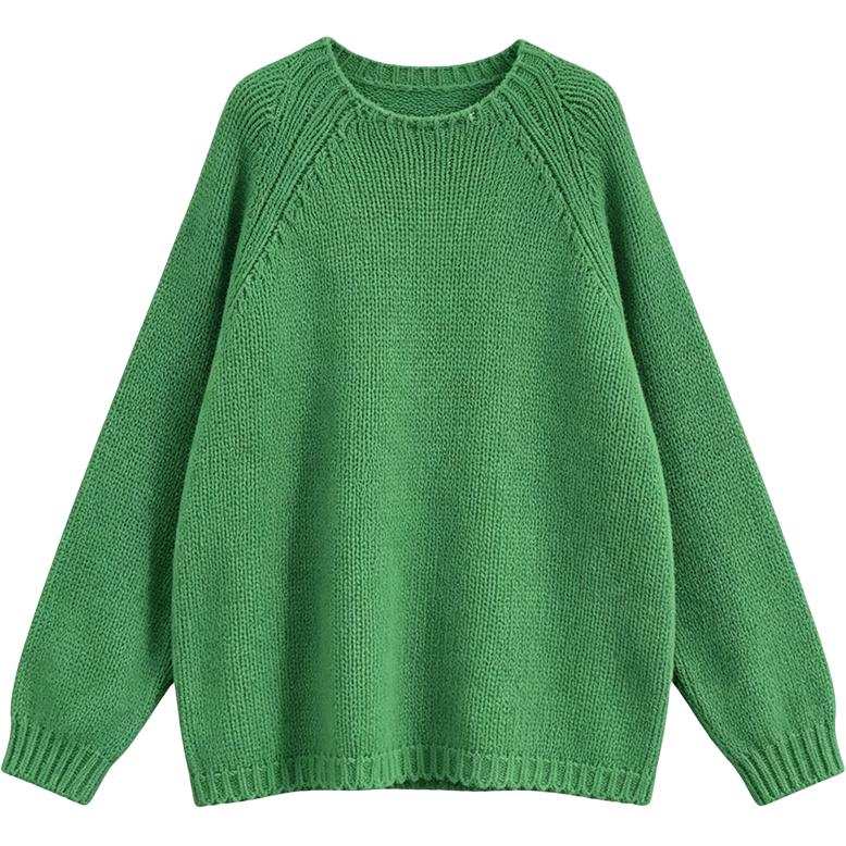 JUFU Knitwear Women's Crew Neck Moderate Base Layer