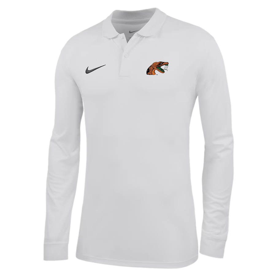 Nike Nike Dri Fit College Polo Shirts Men's White Polo Collar Moderate