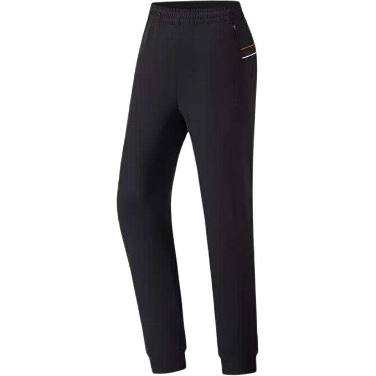 ANTA Variety Training Collection Knitted Sweatpants Women's Black Moderate Cuffed Pants