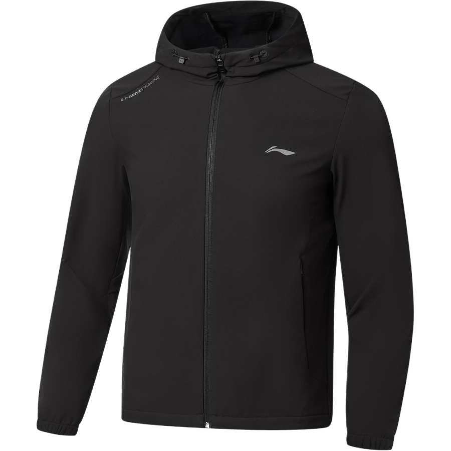 Li-Ning Li Ning Fitness Series Trench Coats Men's Black Hooded Non Detachable Moderate