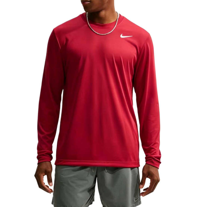 Nike Nike Legend Fitness Clothing Men's Resilient Red/White Crew Neck