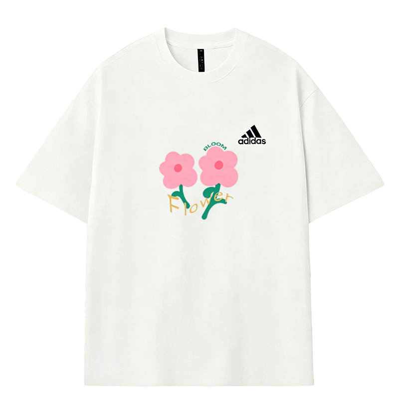 Adidas Adidas MUST HAVES T Shirts Men's White Crew Neck Moderate
