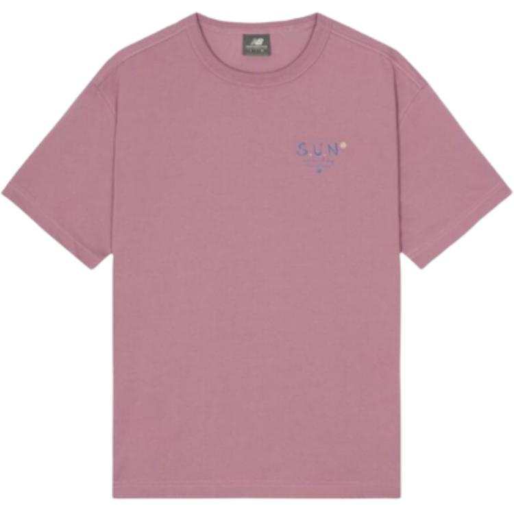 New Balance New Balance T Shirts Unisex Dark Pink Crew Neck