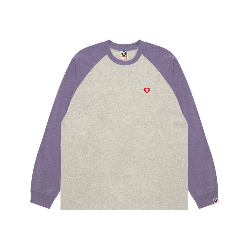 Aape T Shirts Men's Purple Pink PP2 Crew Neck Moderate Straight Fit