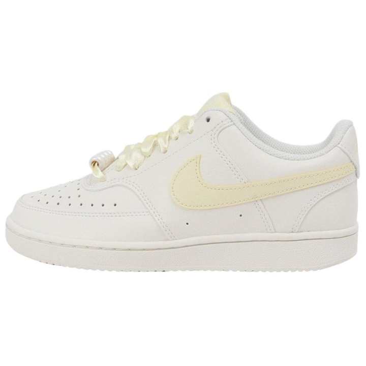 Nike Nike Court Vision Skateboard Shoes Women's Low Top Ecru