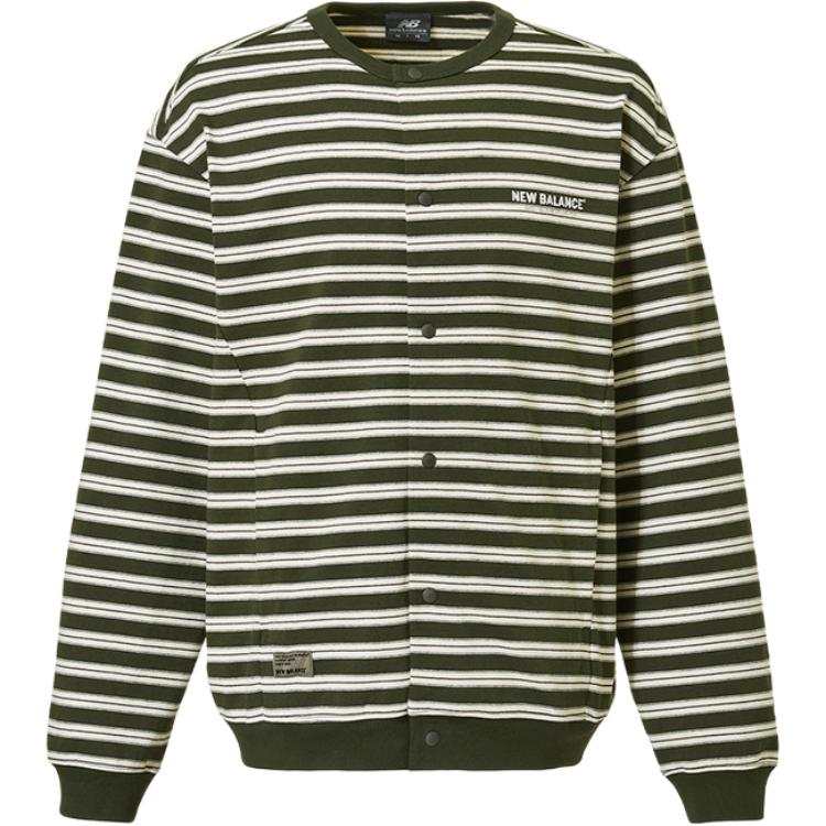 New Balance New Balance Knitwear Unisex Olive Green Crew Neck Moderate