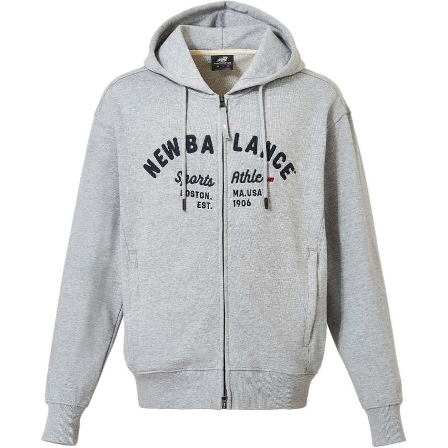 New Balance New Balance Sweatshirts Unisex Mixed Gray Hooded Non Detachable Moderate