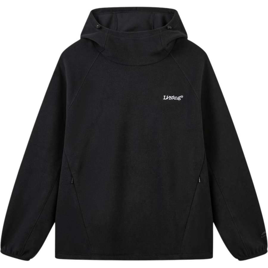 Li-Ning Li Ning Sports Life Collection Sweatshirts Men's Black Hooded Non Detachable Moderate