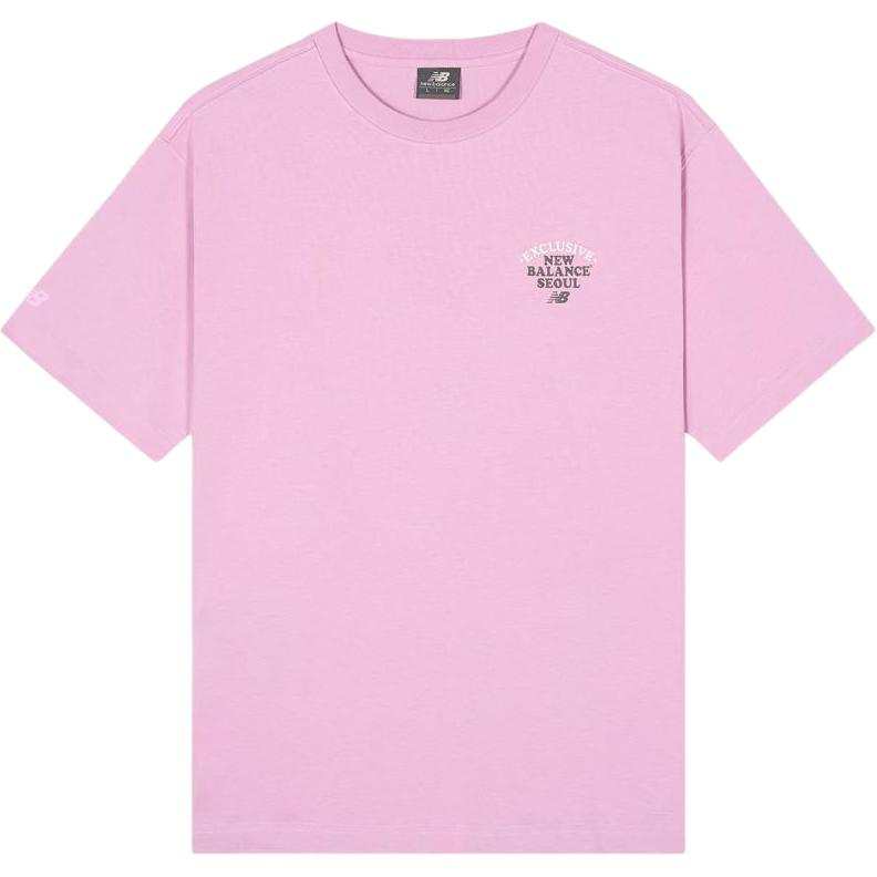 New Balance New Balance T Shirts Unisex Pink Crew Neck