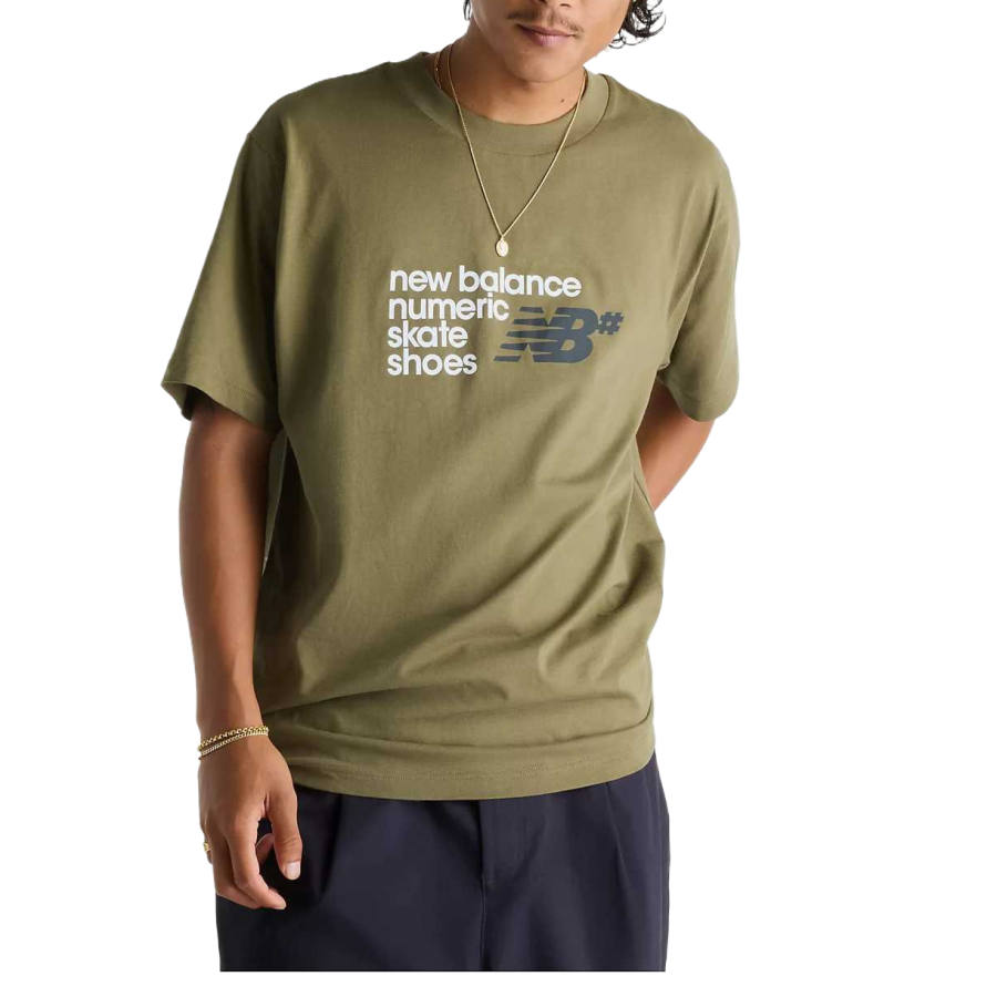 New Balance New Balance T Shirts Men's Wakame Crew Neck Moderate