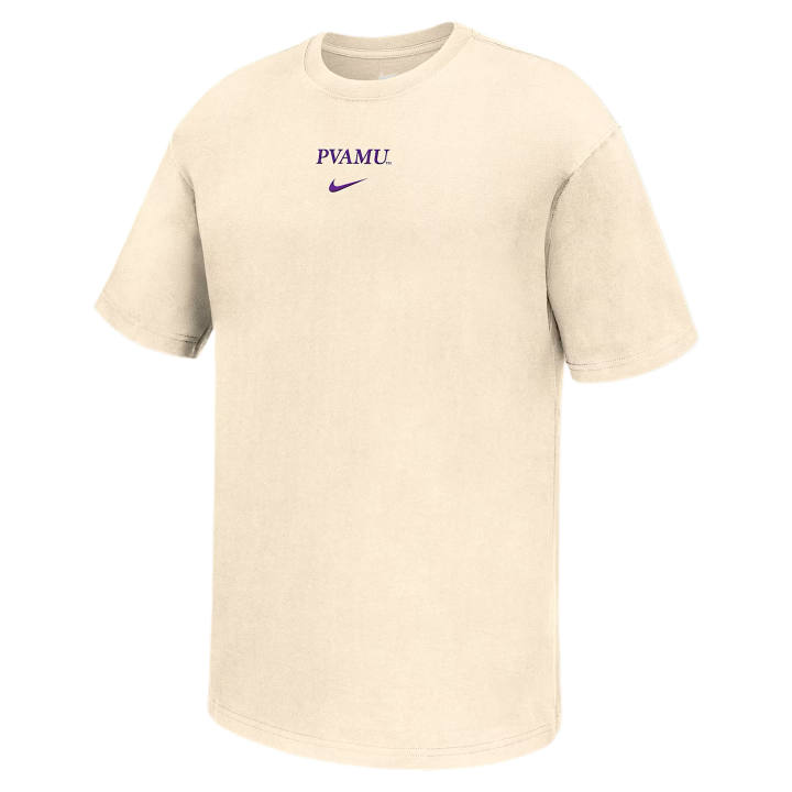 Nike Nike College T Shirts Men's Natural Crew Neck Moderate