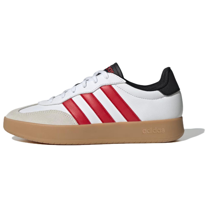Adidas Adidas BARREDA German Army Trainers Men's Low Top Cloud White/Bright Red/Core Black
