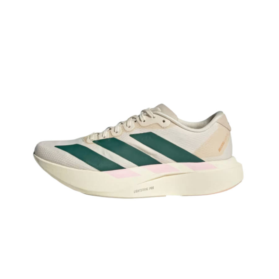 Adidas Adidas Adizero Evo SL Running Shoes Women's Low Top Miracle White/College Green/Transparent Pink