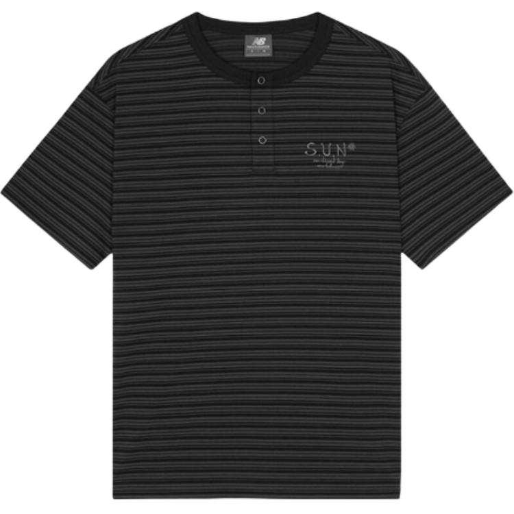New Balance New Balance T Shirts Unisex Black Henry Collar