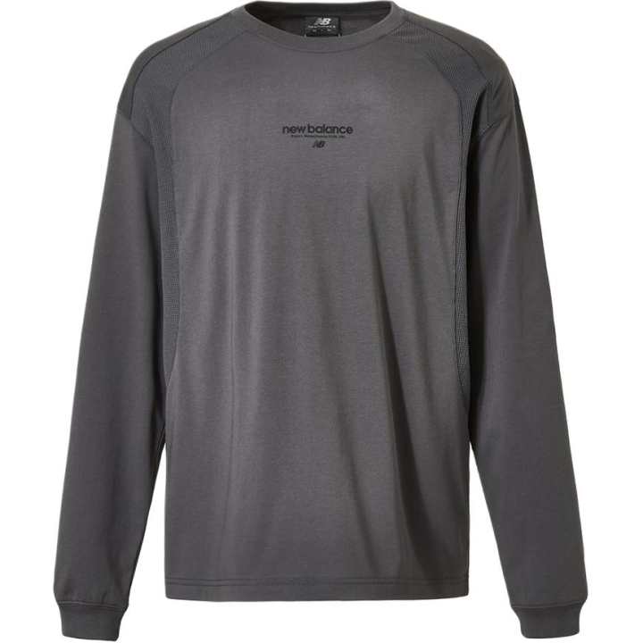 New Balance New Balance T Shirts Unisex Charcoal Crew Neck