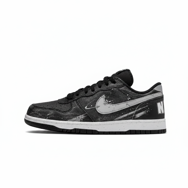 Nike Nike Big Skateboard Shoes Unisex Low Top Gray Black White