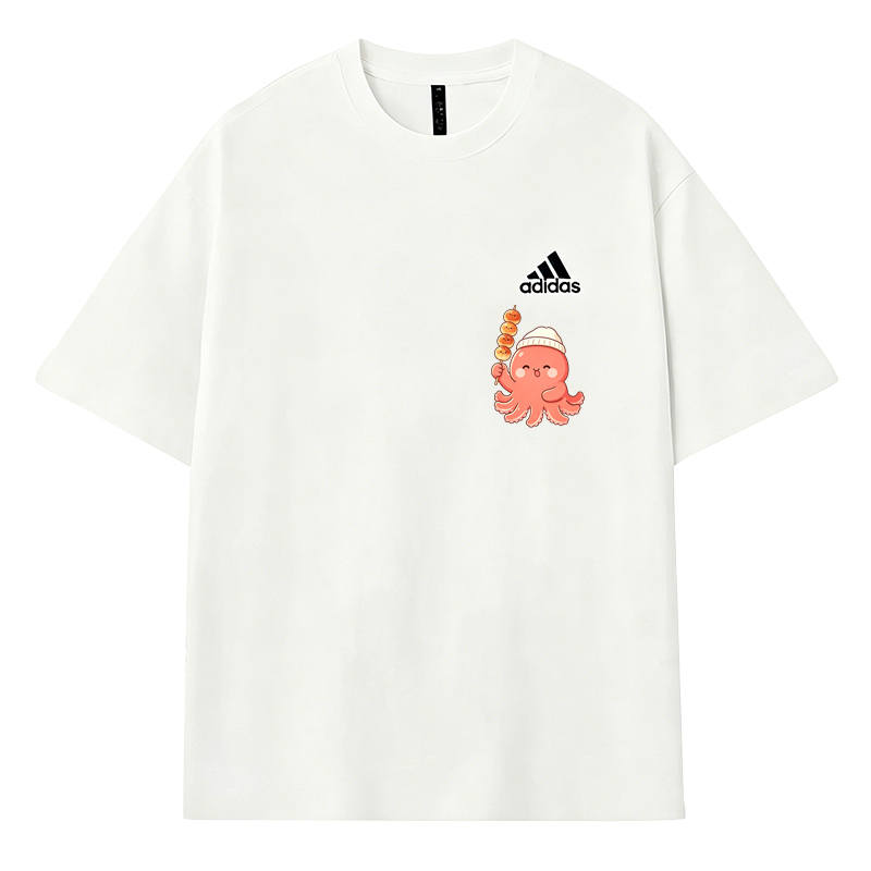 Adidas Adidas MUST HAVES T Shirts Unisex Ecru Crew Neck Thin