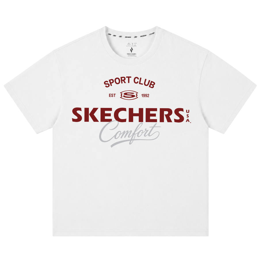 Skechers T Shirts Unisex Crew Neck Moderate Straight Fit