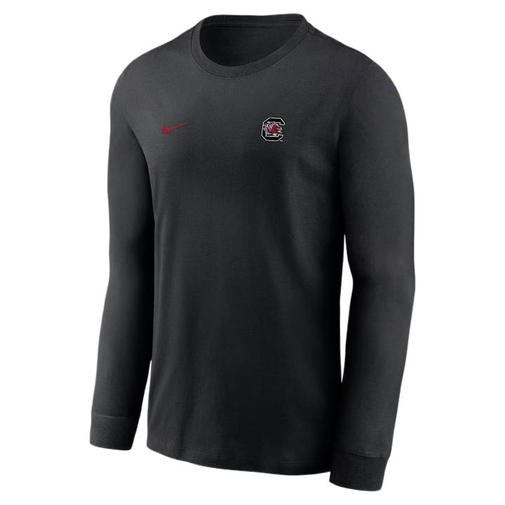 Nike Nike Dri Fit College T Shirts Men's Black Crew Neck Moderate